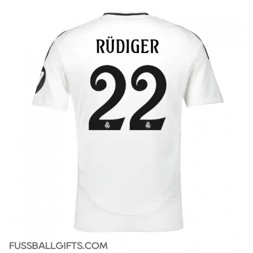 Real Madrid Antonio Rudiger #22 Fußballbekleidung Heimtrikot 2024-25 Kurzarm